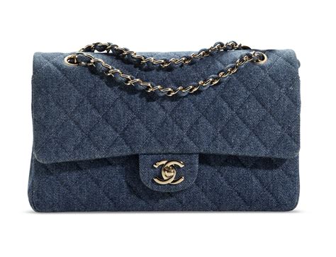 gold-tone chanel flap bag blue|chanel classic flap bag price.